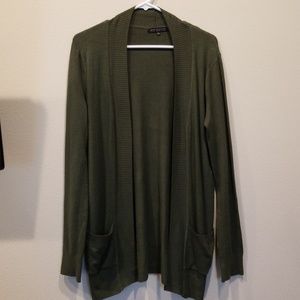 Womens green cardigan